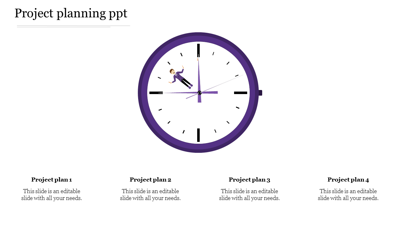 project planning ppt-Purple
